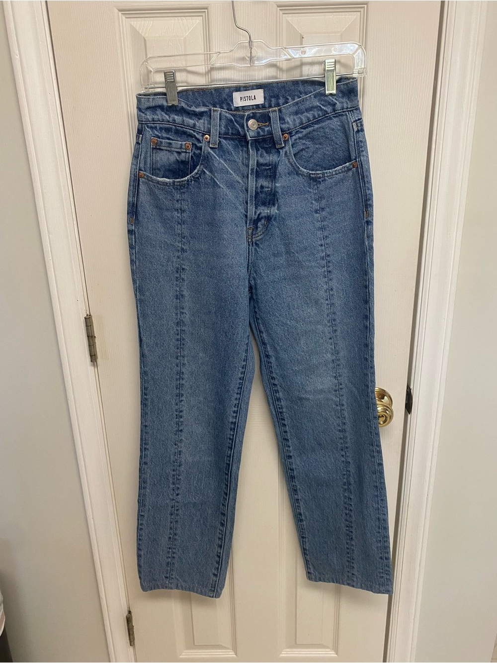 Pistola Cassie Super High-rise Straight Jeans Woodstock